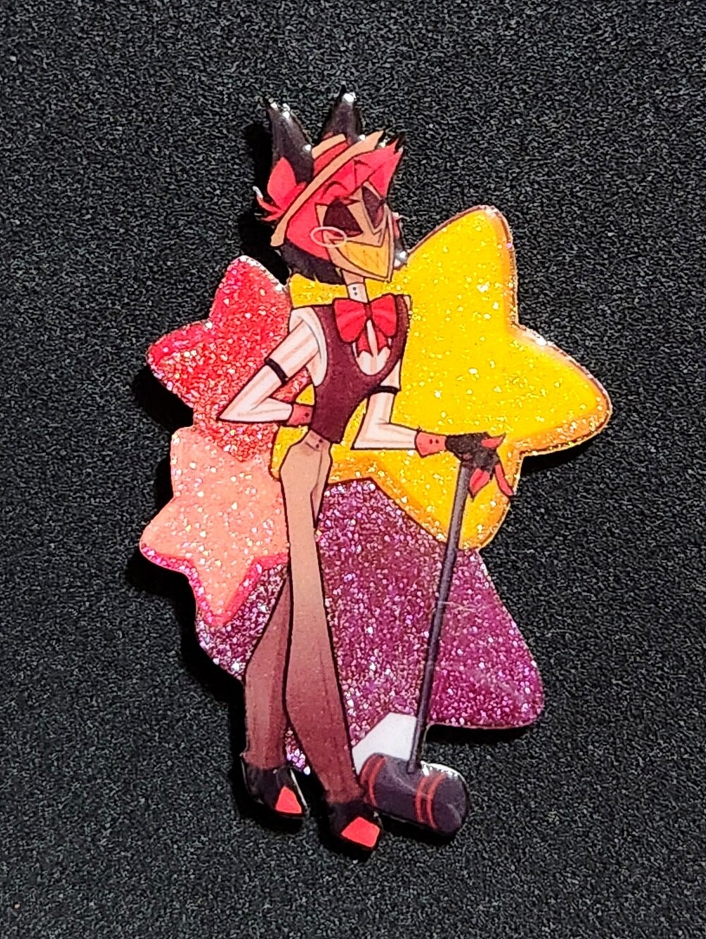 Alastor Glitter Pin - Hazbin Hotel